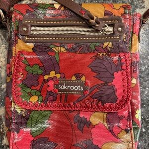 Sakroots Floral Multi Colored Crossbody Bag